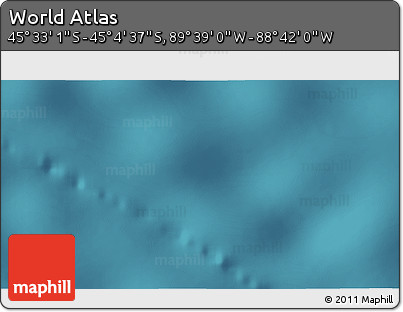 Satellite 3D Map of the Area around 45° 18' 49" S, 89° 10' 30" W
