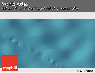 Satellite 3D Map of the Area around 45° 18' 49" S, 89° 10' 30" W