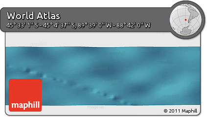 Satellite Panoramic Map of the Area around 45° 18' 49" S, 89° 10' 30" W