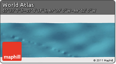 Satellite Panoramic Map of the Area around 45° 18' 49" S, 89° 10' 30" W