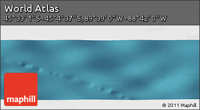 Satellite Panoramic Map of the Area around 45° 18' 49" S, 89° 10' 30" W