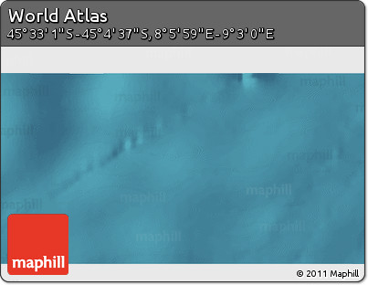 Satellite 3D Map of the Area around 45° 18' 49" S, 8° 34' 29" E
