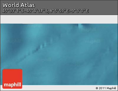 Satellite 3D Map of the Area around 45° 18' 49" S, 8° 34' 29" E