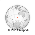 Outline Map of the Area around 45° 44' 11" S, 108° 52' 30" E, rectangular outline