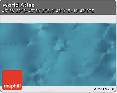 Satellite 3D Map of the Area around 45° 44' 11" S, 10° 16' 30" E