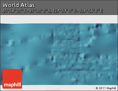 Satellite 3D Map of the Area around 45° 44' 11" S, 128° 25' 30" E