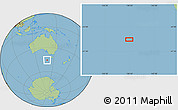 Savanna Style Location Map of the area around 45° 44' 11" S, 138° 37' 30" E
