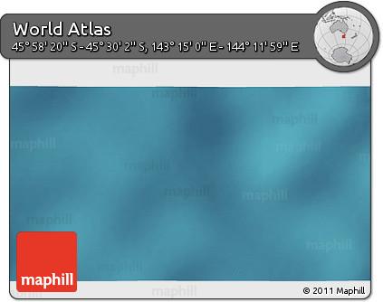 Satellite 3D Map of the Area around 45° 44' 11" S, 143° 43' 29" E