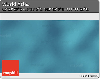 Satellite 3D Map of the Area around 45° 44' 11" S, 143° 43' 29" E