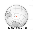 Where is the area around 45° 44' 11" S, 175° 52' 30" W located? Outline Map of the Area around 45° 44' 11" S, 175° 52' 30" W, rectangular outline