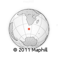Outline Map of the Area around 45° 44' 11" S, 19° 37' 30" E, rectangular outline