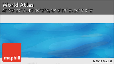 Political Panoramic Map of the Area around 45° 44' 11" S, 19° 37' 30" E