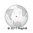 Outline Map of the Area around 45° 44' 11" S, 19° 28' 30" W, rectangular outline