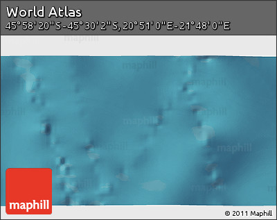 Satellite 3D Map of the Area around 45° 44' 11" S, 21° 19' 30" E