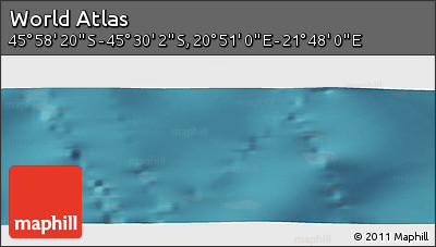 Satellite Panoramic Map of the Area around 45° 44' 11" S, 21° 19' 30" E