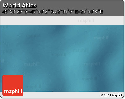 Satellite 3D Map of the Area around 45° 44' 11" S, 23° 1' 29" E