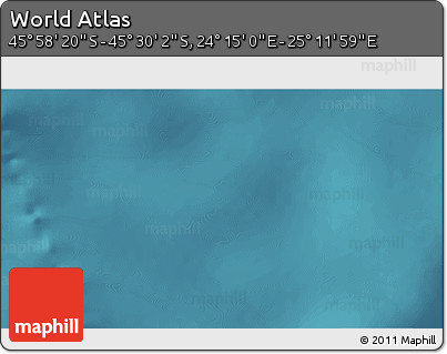 Satellite 3D Map of the Area around 45° 44' 11" S, 24° 43' 30" E