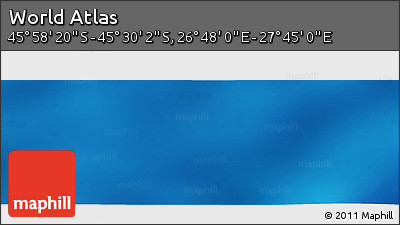 Physical Panoramic Map of the Area around 45° 44' 11" S, 27° 16' 29" E