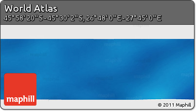 Physical Panoramic Map of the Area around 45° 44' 11" S, 27° 16' 29" E