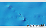 Physical 3D Map of the area around 45° 44' 11" S, 27° 7' 30" W