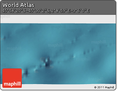 Satellite 3D Map of the Area around 45° 44' 11" S, 2° 37' 30" E