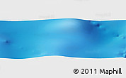 Shaded Relief Panoramic Map of the area around 45° 44' 11" S, 32° 22' 30" E