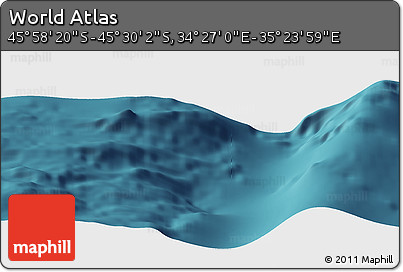 Satellite Panoramic Map of the Area around 45° 44' 11" S, 34° 55' 29" E