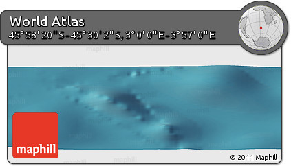 Satellite Panoramic Map of the Area around 45° 44' 11" S, 3° 28' 30" E