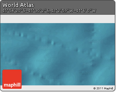 Satellite 3D Map of the Area around 45° 44' 11" S, 41° 34' 30" W