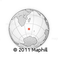 Outline Map of the Area around 45° 44' 11" S, 45° 58' 30" E, rectangular outline