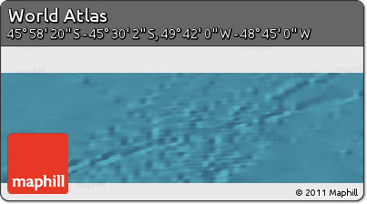 Satellite Panoramic Map of the Area around 45° 44' 11" S, 49° 13' 30" W