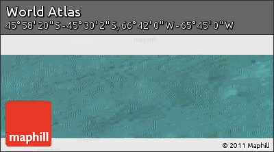 Satellite Panoramic Map of the Area around 45° 44' 11" S, 66° 13' 29" W