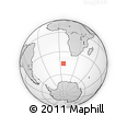 Outline Map of the Area around 45° 44' 11" S, 6° 1' 30" E, rectangular outline