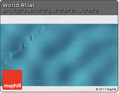 Satellite 3D Map of the Area around 45° 44' 11" S, 76° 34' 29" E