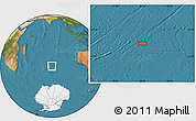 Satellite Location Map of the area around 45° 44' 11" S, 80° 49' 29" E
