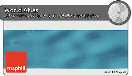 Satellite Panoramic Map of the Area around 45° 44' 11" S, 83° 13' 29" W