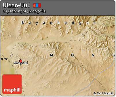 Satellite Map of Ulaan-Uul