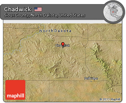 Satellite 3D Map of Chadwick