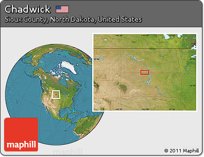 Satellite Location Map of Chadwick
