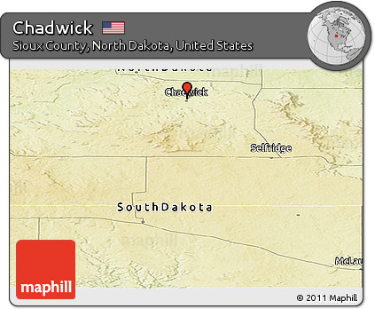Physical Panoramic Map of Chadwick