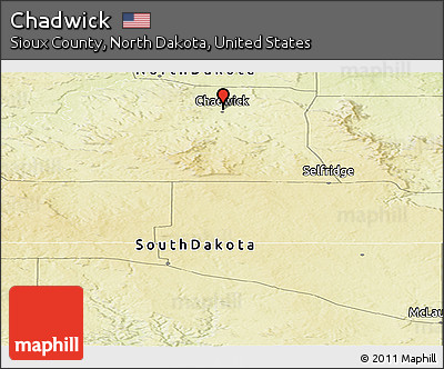 Physical Panoramic Map of Chadwick