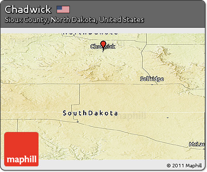 Physical Panoramic Map of Chadwick