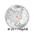 Outline Map of the Area around 46° 1' 3" N, 108° 52' 30" E, rectangular outline