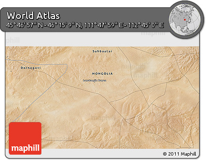 Satellite 3D Map of the Area around 46° 1' 3" N, 112° 16' 30" E