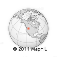 Outline Map of the Area around 46° 1' 3" N, 114° 40' 30" W, rectangular outline
