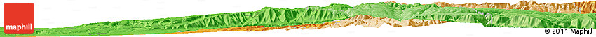 Political Horizon Map of the Area around 46° 1' 3" N, 118° 4' 29" W