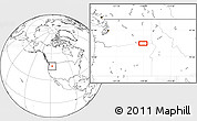 Blank Location Map of the area around 46° 1' 3" N, 118° 4' 29" W