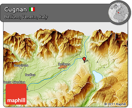Physical 3D Map of Cugnan