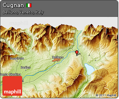 Physical 3D Map of Cugnan