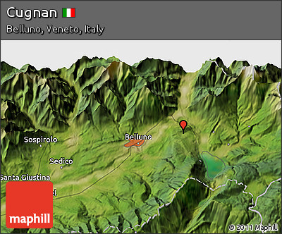 Satellite 3D Map of Cugnan